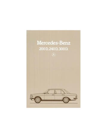 1984 MERCEDES BENZ E KLASSE DIESEL BROCHURE NEDERLANDS