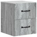 vidaXL Muurbevestigde Nachttafel Grijs sonoma 34,5 x 33 x 40, Huis en Inrichting, Slaapkamer | Nachtkastjes, Verzenden, Nieuw