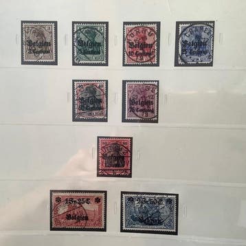Duitse Rijk - Bezetting van België (1914-1918), Postzegels en Munten, Gestempeld