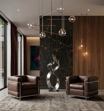 Cassina - Le Corbusier - Fauteuil (2) - LC2 - Leder, Staal -