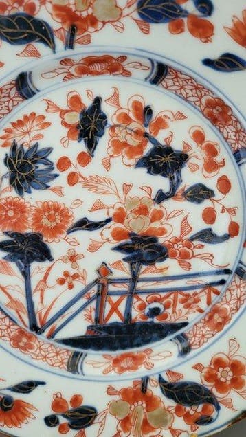 Assiette - chine Kangxi belle assiette imari - Porcelaine, Antiek en Kunst