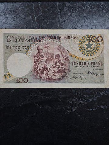 Congo belge. - 100 Francs - 01/03/1957 - Pick 33 (Sans prix, Postzegels en Munten