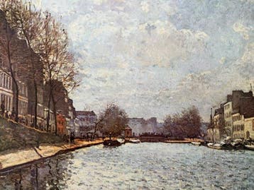 Alfred Sisley (1839-1899) - Le canal Saint-Martin, Antiek en Kunst