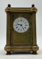 Rijtuigklok - Antiek Brons, Glas, Emaille - 1850-1900 - 19