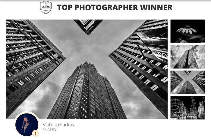Viktoria Farkas - Chicago Vertigo - Fine Art Premium Print -, Antiquités & Art, Art | Objets design