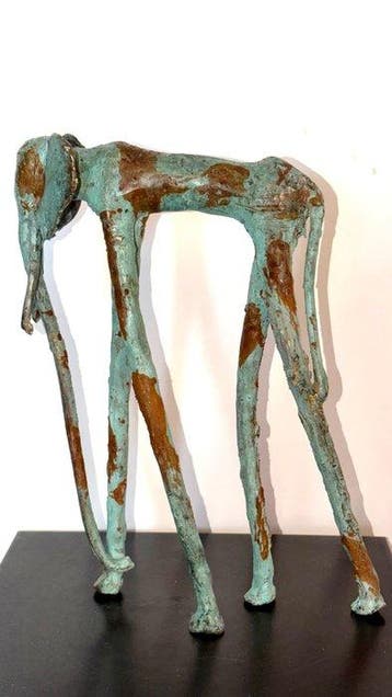 Abdoulaye Derme - Sculpture, Eléphant Le géant des rêves -