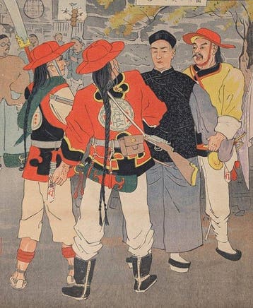 Taguchi Beisaku — De Spion Kanezaki Sabur • Sino-oorlog •