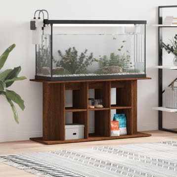 vidaXL Aquariumstandaard 120x40x60 cm bewerkt hout bruin, Dieren en Toebehoren, Verzenden, Nieuw