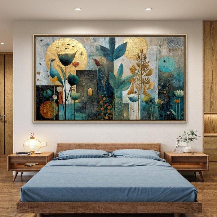 Mrs Art Prime - The Magical Garden In Klimt Style #03, Antiquités & Art, Art | Peinture | Moderne