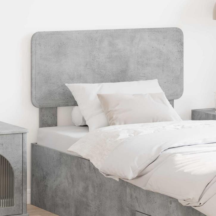 vidaXL Hoofdbord Beton Grijs Bewerkt hout, Huis en Inrichting, Slaapkamer | Bedden, Nieuw, Verzenden
