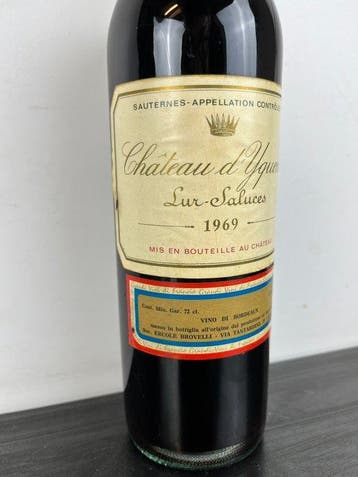 1969 Chateau dYquem - Sauternes 1er Cru Supérieur - 1 Fles, Nieuw