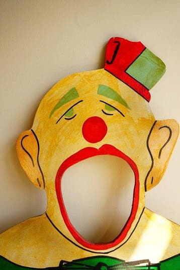 sculptuur, Carnival Game Board - 46 cm - Vintage kermis