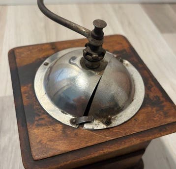 Moulin à café - Bois, Métal - Moulin à café ancien, Antiek en Kunst
