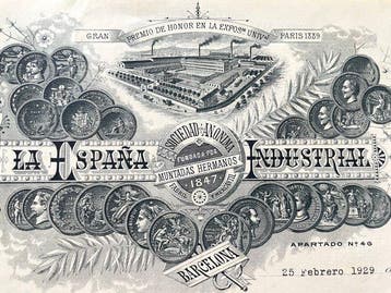 Publicidad y facturas. Desde año 1858. España. Gran