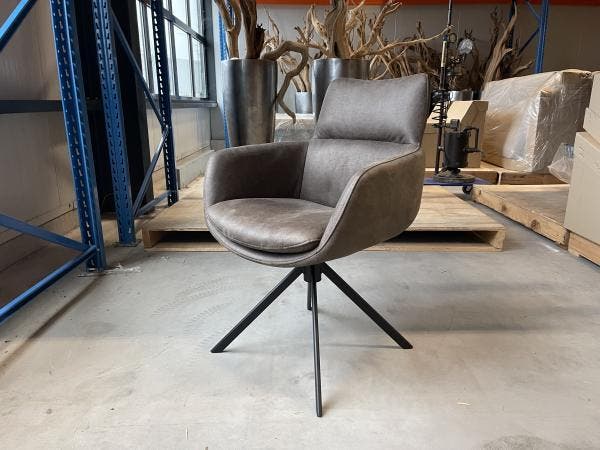 Veiling - Eetkamerstoel Nola (set van 6)-draaibaar-microlede, Huis en Inrichting, Stoelen, Nieuw