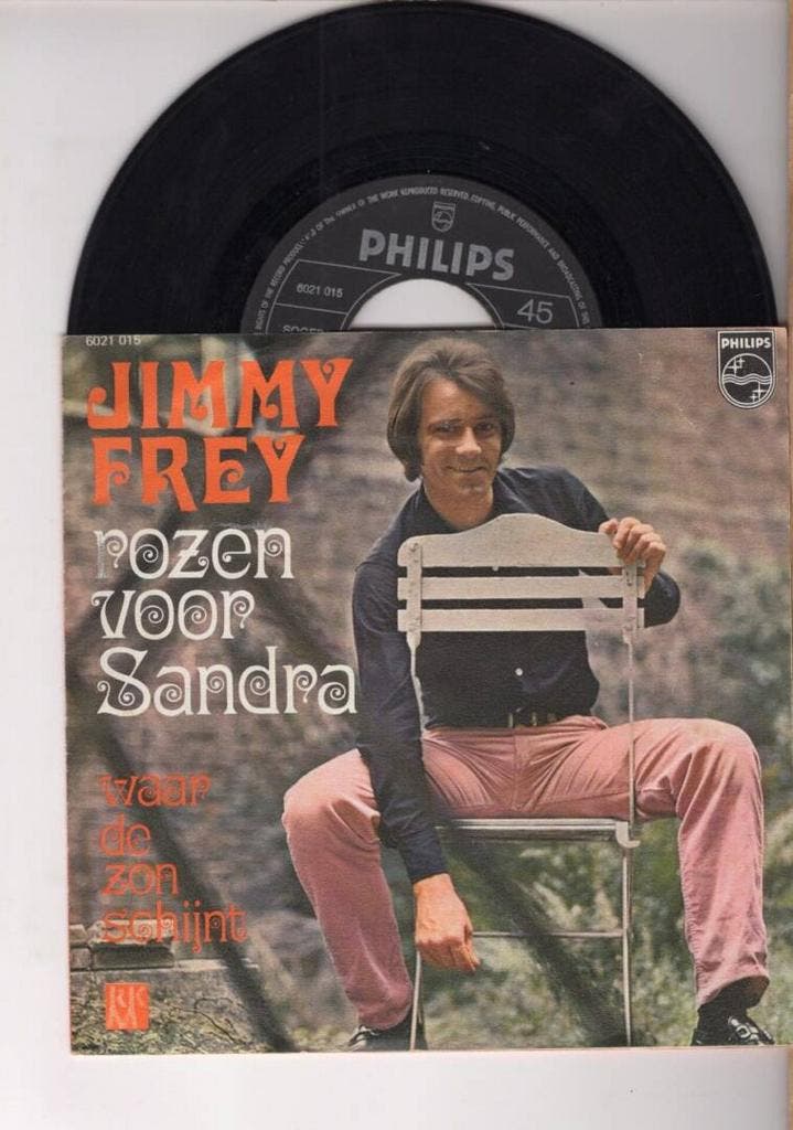 Jimmy Frey – Rozen Voor Sandra / Waar De Zon Schijnt (1-7-V, CD & DVD, Vinyles Singles, Enlèvement ou Envoi