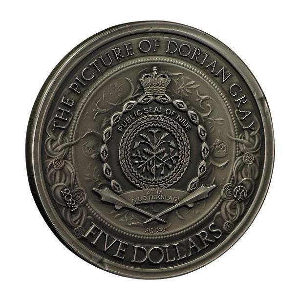 Niue. 5 Dollars 2024 Reading Challenge - Memento Mori -, Postzegels en Munten, Munten | Europa | Niet-Euromunten