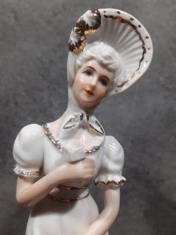 capodimonte style - sculptuur, Mademoiselle e Musicien - 23