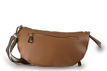 Laurent David Schoudertas Cognac, Handtassen en Accessoires, Tassen | Damestassen, Verzenden, Zo goed als nieuw