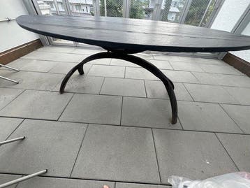 Eettafel - Leisteen, Gietijzer - Eettafel / Conferentietafel