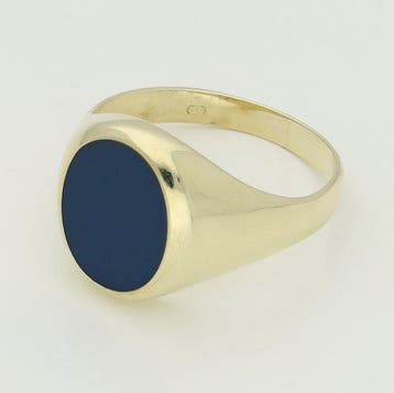 Ring - 14 karaat Geel goud - Lagensteen, Handtassen en Accessoires, Nieuw