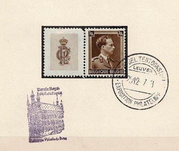 België 1937 - Gedenkvel – Privé-uitgifte Cercle de Leuven
