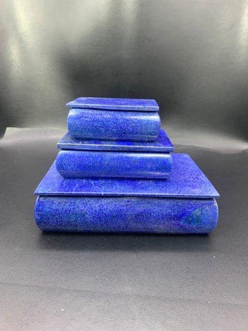 lapis lazuli Sieradendoos - Set - Hoogte: 155 mm - Breedte:, Verzamelen