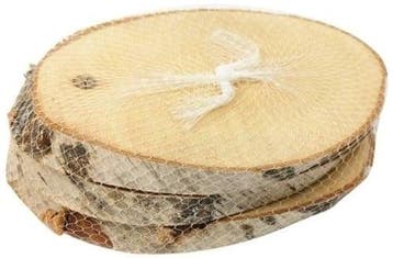 Boomstamschijf berkenschijf ovaal natural slice ca., Nieuw
