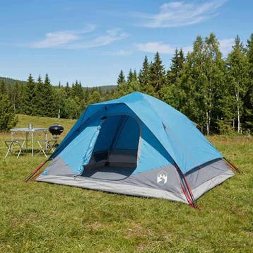 vidaXL Directe Tent Blauw 305 x 215 x 140 cm Polyester en, Verzenden