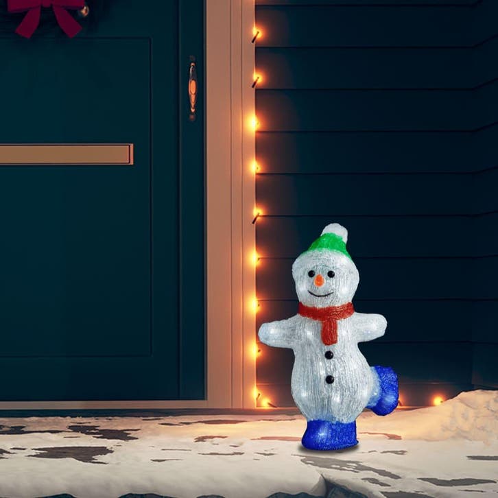 vidaXL Kerstfiguur sneeuwman LED binnen en buiten 30 cm, Divers, Noël, Envoi