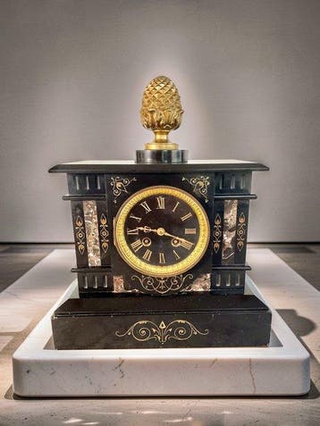 Pendule - Marmer, Brons - 1850-1900