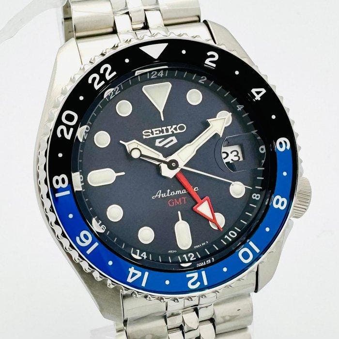 Seiko - Sport 5 Automatic GMT Blue Batman - Zonder, Bijoux, Sacs & Beauté, Montres | Anciennes | Antiquités