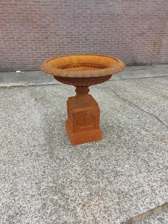 EINDELIJK weer leverbaar GROTE gietijzeren Tuinvaas Vaas, Tuin en Terras, Bloembakken en Plantenbakken, 60 cm of meer, 60 tot 100 cm