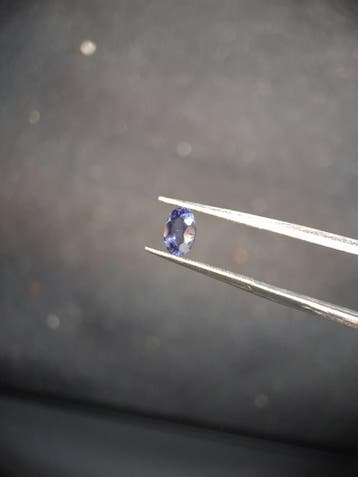 Natural Iolite - 0.433 ct - oval - unheated - bluish violet-, Verzenden, Nieuw