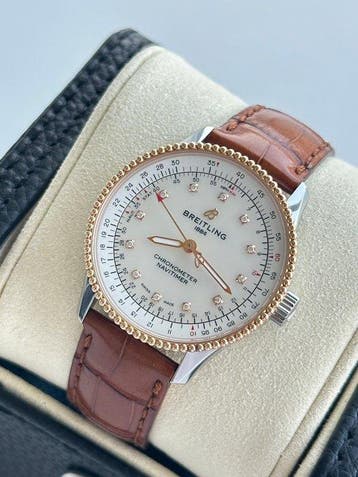 Breitling - Navitimer Automatic 35-Mother-of-pearl dial,, Nieuw