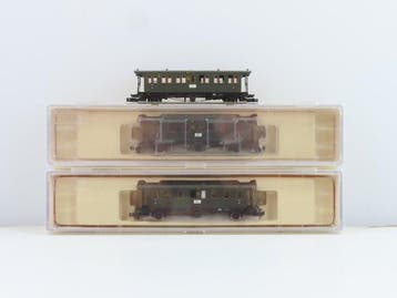 Brawa N - 65004/65005/uit set 1850 - Ensemble de wagons de, Hobby en Vrije tijd, Nieuw