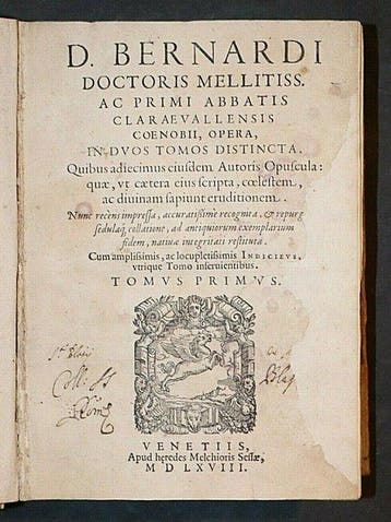 D. Bernardi Doctoris Mellitiss - D. Bernardi Doctoris, Antiek en Kunst