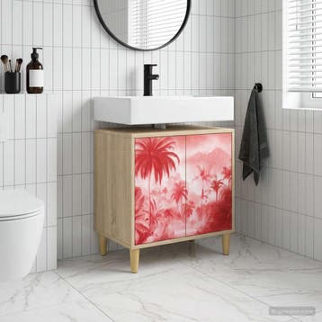 vidaXL Badkamerkast AACHEN Sonoma 60 x 40 x 60 cm Bewerkt, Verzenden