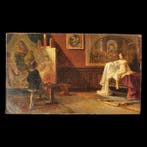 Nazzareno Sidoli (1879–1969) - Raffaello e la Modella