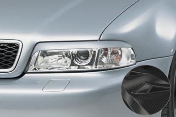 Koplampspoilers carbon look voor Audi A4 B5 SB176-C, Verzenden
