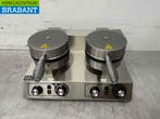 Gaufrier double en acier inoxydable avec minuterie 230V, Articles professionnels, Verzenden