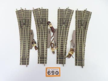 Fleischmann H0 - 6140 - Modeltreinsporen (4) - 4 Wissels