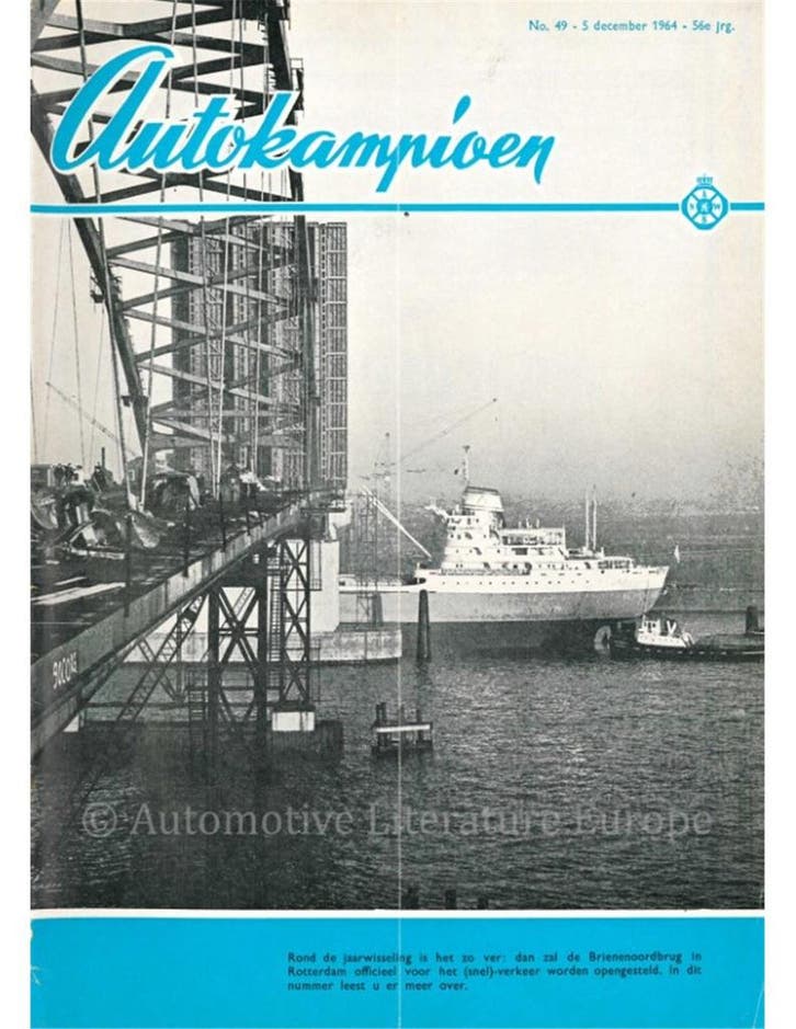 1964 AUTOKAMPIOEN MAGAZINE 49 NEDERLANDS, Boeken, Auto's | Folders en Tijdschriften, Ophalen of Verzenden