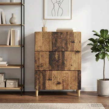 vidaXL Ladekast 66 x 34,5 x 90 cm Bewerkt hout Oud hout, Verzenden, Nieuw