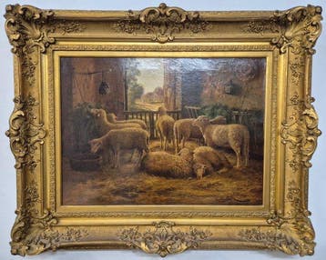 Giovanni della Rocca (1788-1858) - Schafe im Stall