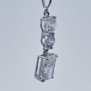 Sans prix de réserve - Pendentif - 14 carats Or blanc -
