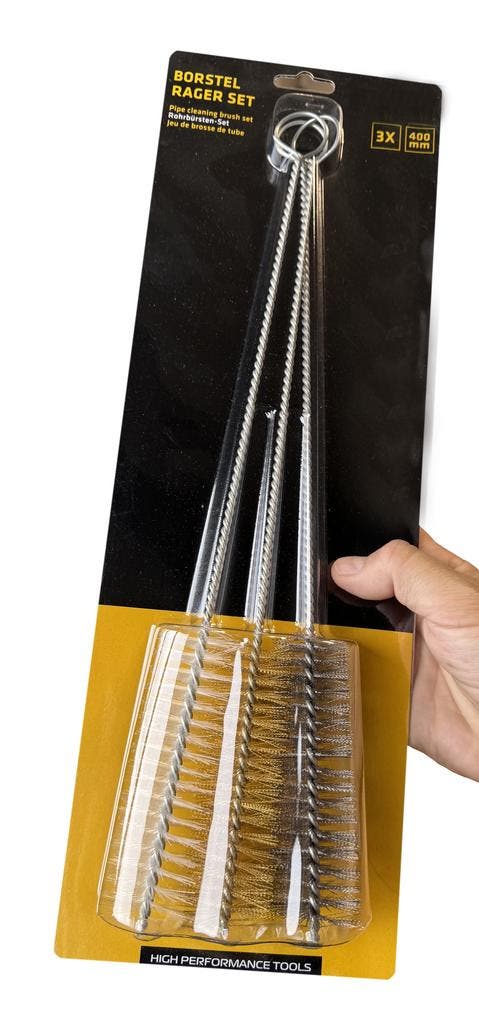 Set met 3 lange borstels (voor schoonmaak van pijpen, ketti, Doe-het-zelf en Bouw, Gereedschap | Overige machines, Nieuw, Verzenden