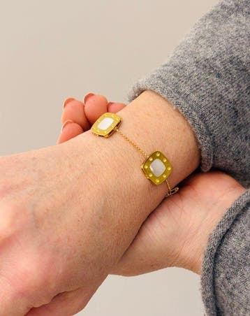 Roberto Coin - Armband - 18 karaat Geel goud - parelmoer, Nieuw