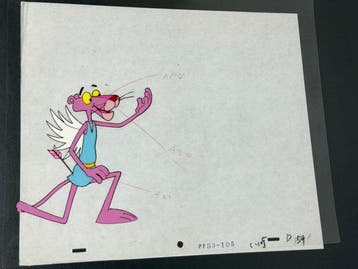 Friz Freleng - Cellule danimation originale et dessin du