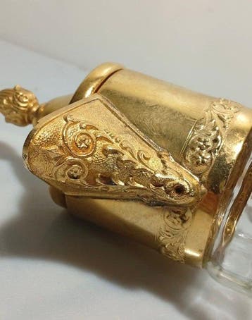 Kan - Verguld messing, Glas-in-lood, Antiek en Kunst